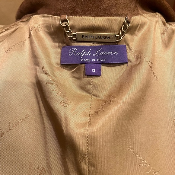 SOLD Ralph Lauren Purple Label Bryn Suede Jacket Size 12 - Picture 6 of 7